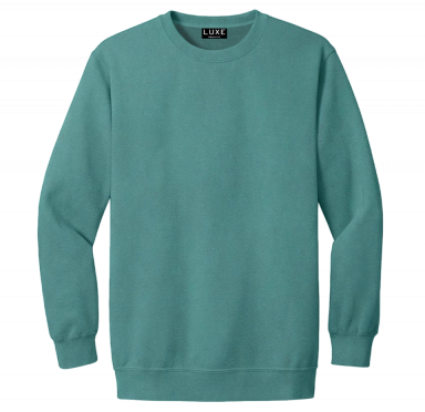 Adult Garment Dye Crewneck Emerald (GDCN-100)